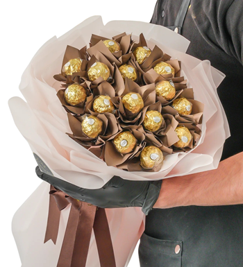 Floksia Premium Çikolata Buketi (Ferrero Rocher)